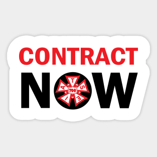 CONTRACT NOW Sticker